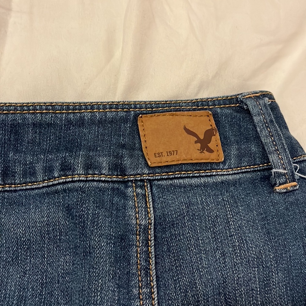 American eagle stretchy jean button up skirt - Picture 3 of 5
